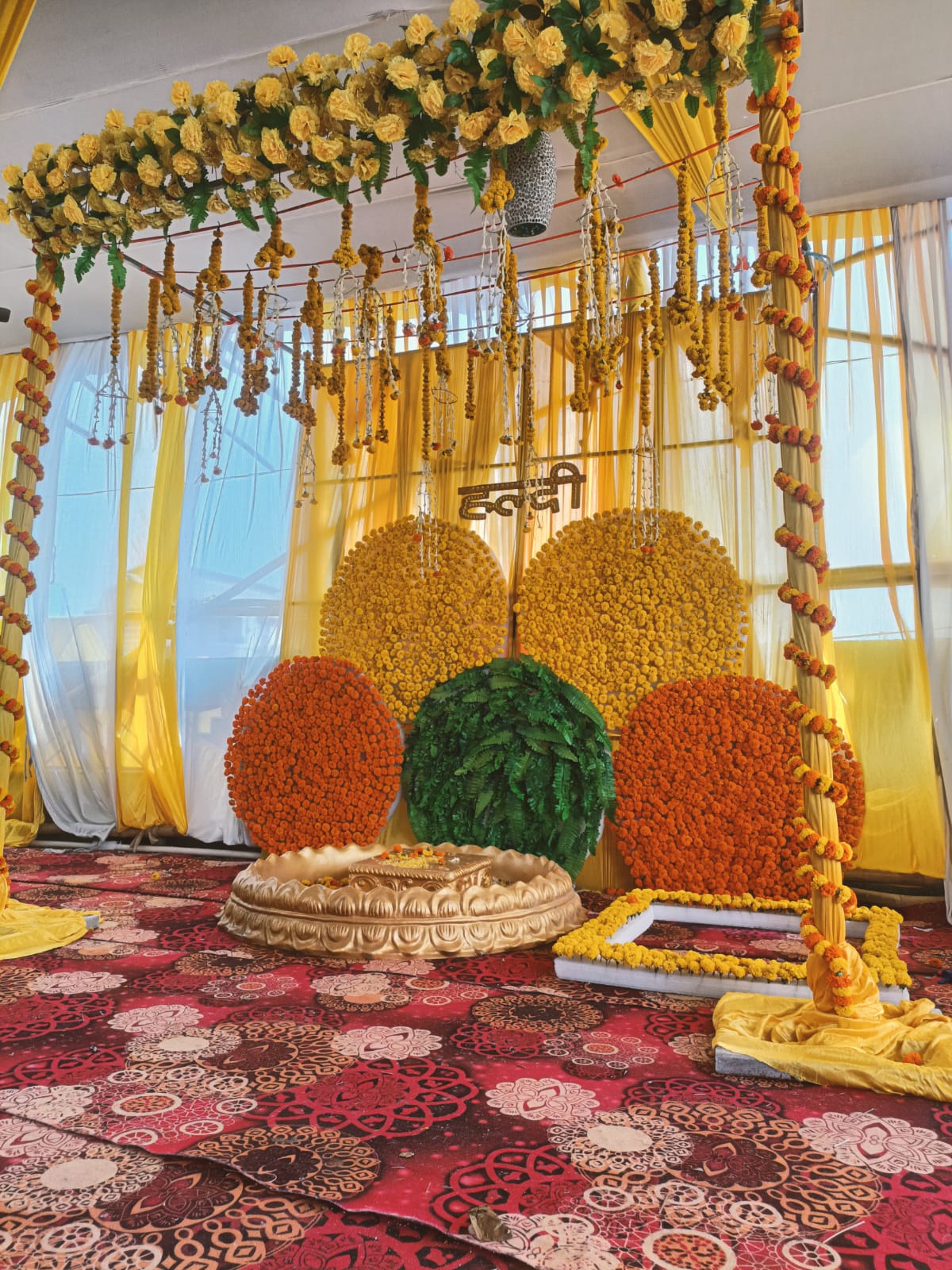 Haldi Ceremony theme decoration by Panna Events